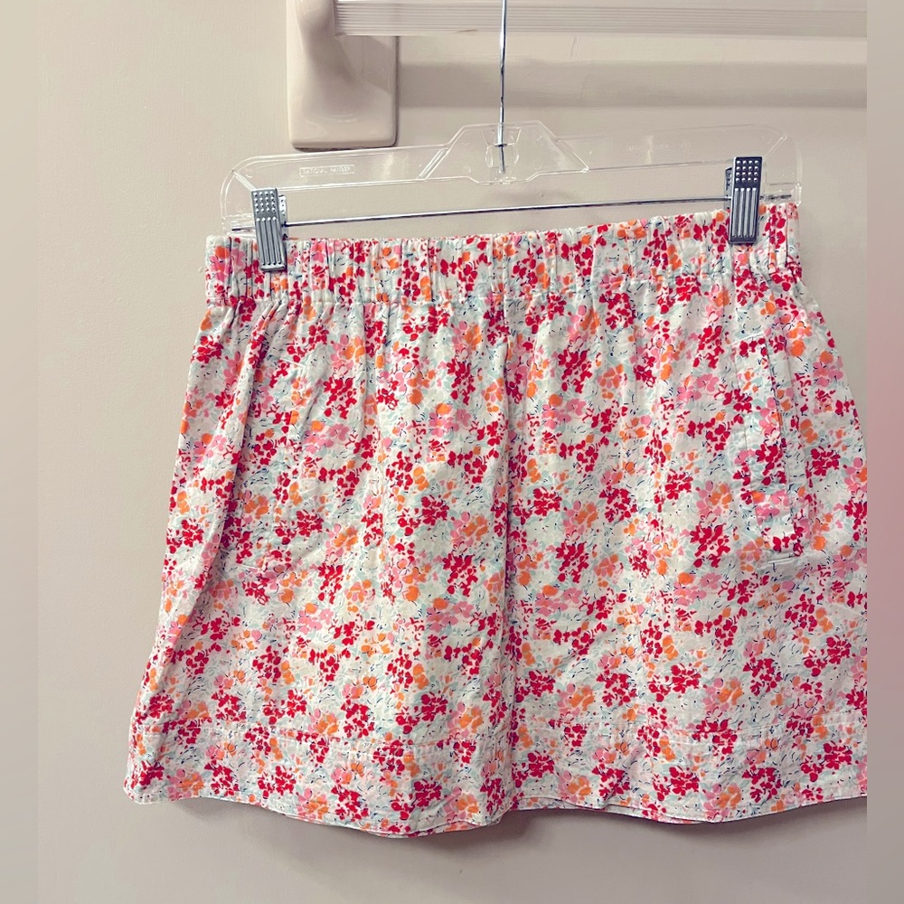 J Crew Floral Mini Skirt